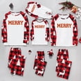 thumbnail image 2 of RXMEKW Ensemble de Pyjama à Manches Longues Imprimé Bonhomme de Neige pour Famille Assorti pour Femmes Hommes Enfants Rouge, 2 of 7