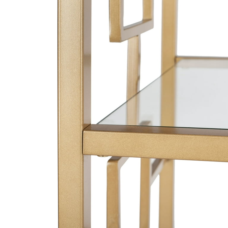 Safavieh Brooklyn Gold/Clear Metal Etagere Safavieh Brooklyn Gold/Clear Metal Etagere