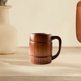 thumbnail image 3 of opvise Jujube Wood Water Mug Anti-Fade Eco-friendly Handle Water Cup, 3 of 4