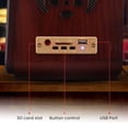thumbnail image 4 of Pyle Retro Wireless Bluetooth Radio Speaker - Sistema receptor de sonido de audio de estilo clásico vintage con altavoces estéreo incorporados, USB, ranura para tarjeta SD, AUX, RCA, MP3, sintonizador, 4 of 5