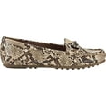thumbnail image 2 of Women's Aerosoles Day Drive Moccasin Natural Snake Faux Leather 9.5 M, 2 of 5