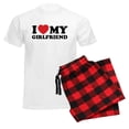 thumbnail image 6 of CafePress - I Love My Girlfriend Men's Light Pajamas - Men's Light Loose Fit Cotton Pajama Set, 6 of 7