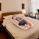 thumbnail image 1 of Ganfancp Almohada de Maternidad En Forma de U Funda de Almohada de Maternidad Lavable Funda de Almohada de Maternidad Desenfundable Ofertas y Liquidaciones 1*Funda de Almohada, 1 of 4