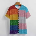 thumbnail image 3 of Rainbow Trans Pride Flags T Shirts Basic T-Shirt Short Sleeve Ladies Tee Shirt Summer Graphic Clothing, 3 of 6