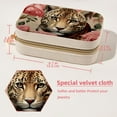 thumbnail image 5 of Rose Leopard Portable Velvet Jewelry Stand Organizer Box with Removable Compartment - Gift, Jewelry Display, 5 of 7