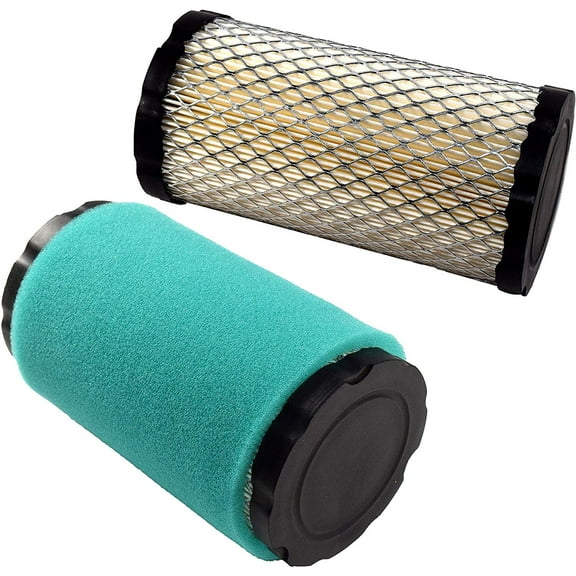 HQRP 2-Pack Air Filter Kit Works with Craftsman YT3000 YS4500 LT2000 42"" 46"", Toro LX426, MTD ZT-42, Husvarna Riding Mowers Lawn Tractors with 19 - 21HP B&S Intek Engines