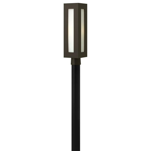 One Light Post Mount In Modern Style 6 Inches Wide By 20.75 Inches High-Bronze Finish-Incandescent Lamping Type Hinkley Lighting 2191Bz