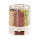 thumbnail image 2 of Dispensador de granos | Contenedor giratorio de 6 compartimentos para arroz, avena y legumbres | Organizador de cocina giratorio de 360 grados con dispensador mediante botón pulsador, 2 of 2