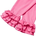 thumbnail image 5 of newwalpole Baby Girls'Ruffle Pants Toddlers Little Girls Leggings Hot Pink for Size 3-4 Years, 5 of 6