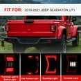 thumbnail image 3 of For Jeep Gladiator JT 2019-2021 LED Rear Tail Lights Sequential Lamps Black Housing/Smoke lens, 3 of 7