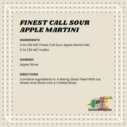 2 Pack-Finest Call Premium Sour Apple Martini Drink Mix, 1 Liter Bottle (33.8 Fl Oz), Individually Boxed Packaing may vary