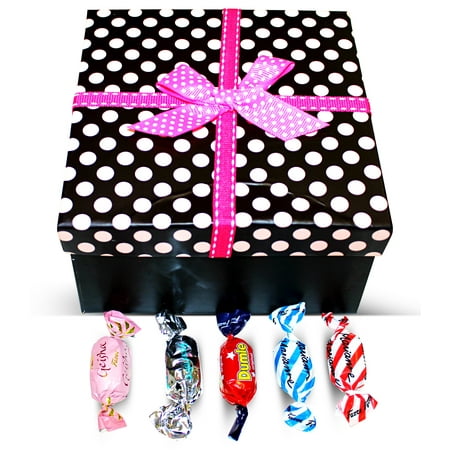 Finland Ribbons - Dulcefina, Finnish Sweet Delights Mix Polka Dots Box w/Bow (1 pcs)