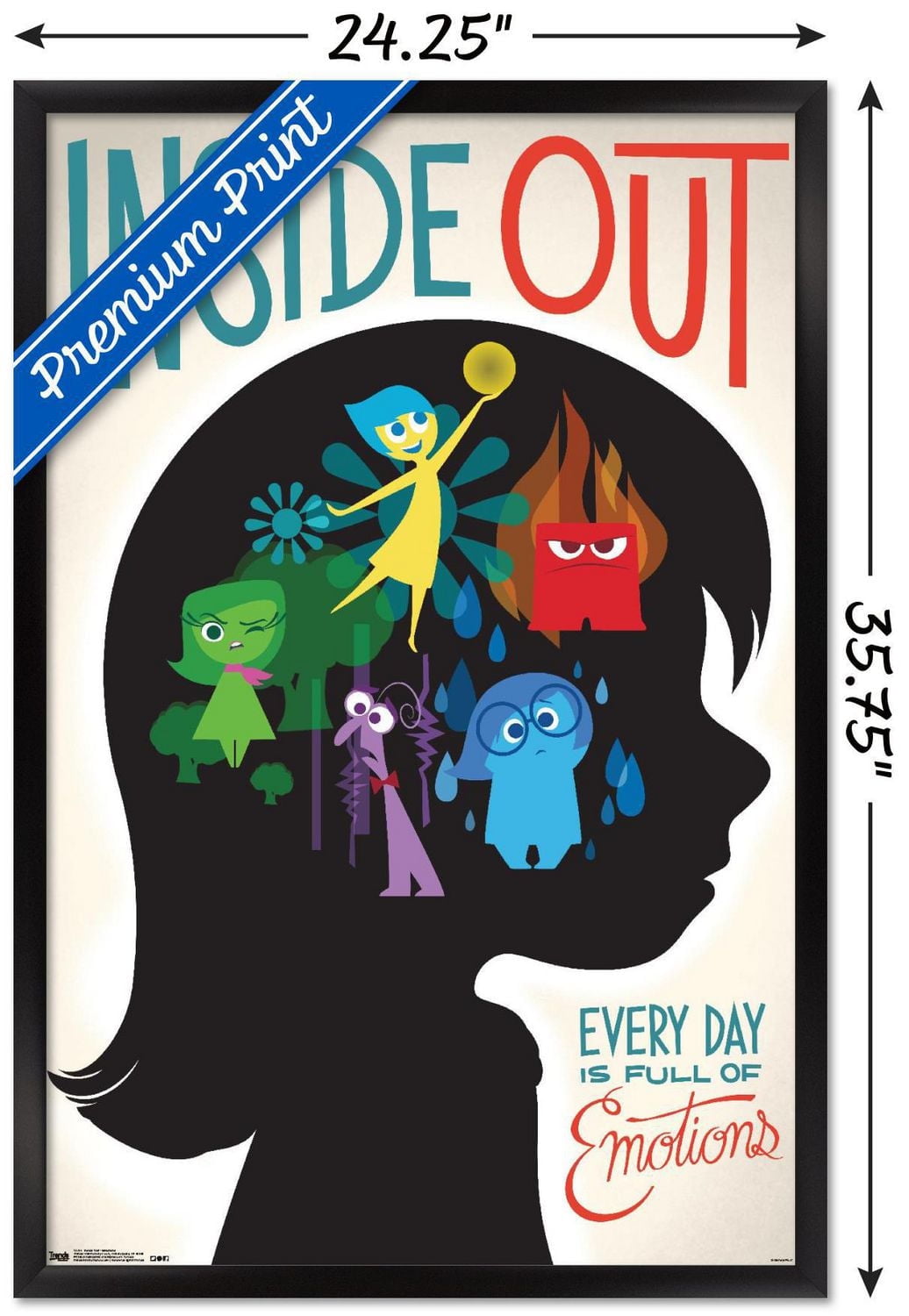 Disney Pixar Inside Out - Emotions Wall Poster, 14.725" x 22.375"