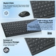 thumbnail image 4 of CITLLA M9300 Wireless Keyboard Mouse Combo, Scissor-Switch Keys, 2-in-1 USB Receiver and Dual Bluetooth, Multi Device Silent Design for PC, Computer, Laptop, MacBook and iPad., 4 of 7