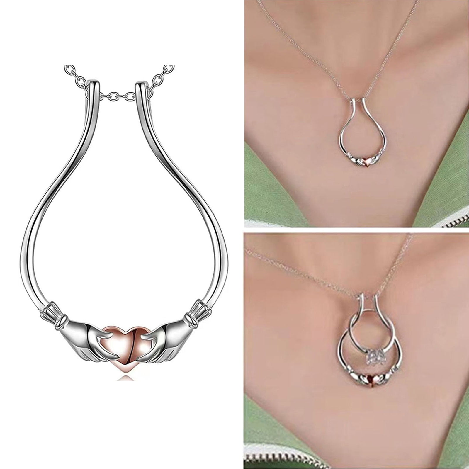 Ring Holder Necklace | Handmade 925 Sterling Silver Ring-holding Necklaces