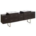 thumbnail image 1 of Imaginations Américaines 88.5 pouces W Vanity Set Gris, 1 of 1