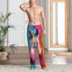 thumbnail image 2 of Balery Watercolor White Horse Pantalones de pijama para hombre, pijama ultraligero, pantalón de descanso-X-Large, 2 of 6