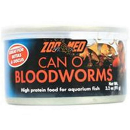 UPC: 0097612402100 | ZOO MED LABORATORIES INC-ZMA-10 Can O Bloodworms Fish Food
