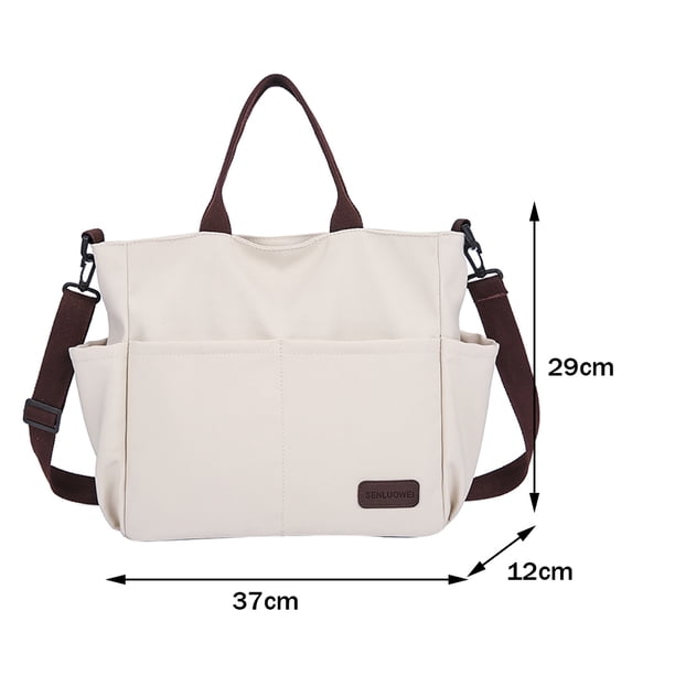 Bolso de hombro casual para mujer Bolso de compras de gran capacidad Moda para el trabajo (Blanco) Ndcxsfigh Para Estrenar
