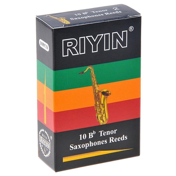 LICEWO 10Pcs Bb Tenor Sax Reeds Hardness Strength 1.5/2/2.5/3/3.5/4 Saxophone Reed