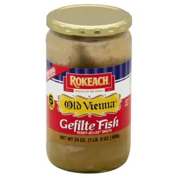 Pack of 6, Rokeach Old Vienna Gefilte Fish, 24 oz