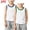 Beige, variant on Boys Gold Sleeveless Cotton Tank Tops 2 Pack, Crew Neck Contrast Trim Athletic Casual Kids Vest Ages 2-12Y,Size 5-6 T