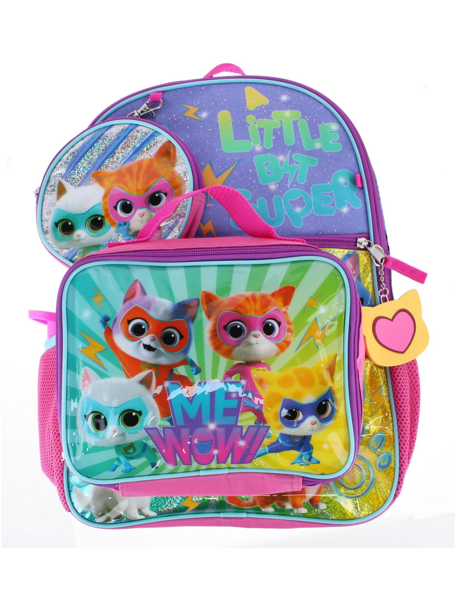 U.P.D., INC Girl's SuperKitties 16 Inch 5pc Backpack