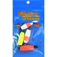 thumbnail image 2 of (2 pack) Betts Billy Boy Slotted Peg Cigar Bobbers Fishing Floats, Assorted Colors, 1/2", 4-pack, 2 of 12