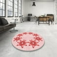 thumbnail image 3 of Ahgly Company Indoor Rectangle Patterned Light Rose Pink Area Rugs, 6' x 9', 3 of 6