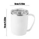 thumbnail image 3 of Xihbxyly Taza Térmica de Acero Inoxidable, Diseño Moderno y Elegante, Asa Ergonómica Ancha, Tapa a Prueba de Fugas, Ideal para La Oficina, Ideal para Viajes, Capacidad de 400 Ml, Tamaño de 11,5 X 11, 3 of 6