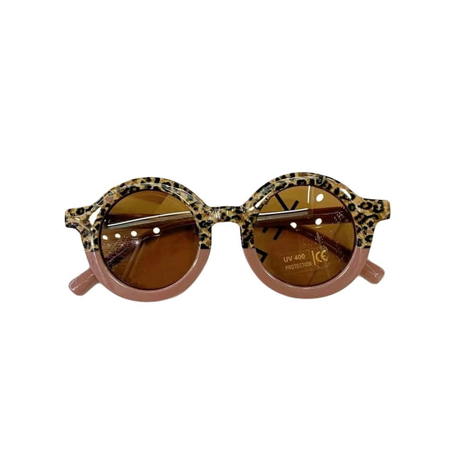 SUNSIOM Lunettes de Soleil Rétro pour Tout-Petits, Lunettes de Plein Air Anti-UV