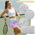 thumbnail image 6 of Xoenoiee Mermaid Scales Print Womens Tennis Skirt Pleated Golf Skorts with Pockets Shorts High Waisted Athletic Skirts for Workout Pickleball Running Casual, Size 2XL, 6 of 7