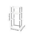 thumbnail image 3 of Multi-Layer Toilet Storage Rack - No Drill Bathroom Organizer, Metal Shelf for Toiletries, Clean & Tidy Space Above Toilet, Sturdy & Waterproof, Ideal for Towels, Shampoo, Plants White A, 3 of 6