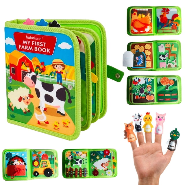 Libro de actividades Montessori de granja Busy Book Kkogleam para niños pequeños