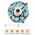 thumbnail image 6 of 13 Inch Round Placemats Set of 6, Aqua Geometric Non Slip Heat Insulation PP Table Mats, Modern Black White Striped Abstract Lines Washable Place Mats for Kitchen Dining Party Table Decor, 6 of 7