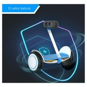 Segway Ninebot S Kids, Smart Self-Balancing Electric Scooter with LED Light, Designed for Children, White