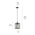 thumbnail image 2 of 59008BKT Kichler Lighting Lahden - 1 Light Outdoor Hanging Pendant-17.25 Inches Tall and 9 Inches Wide-Black Textured Finish, 2 of 3