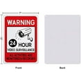 thumbnail image 2 of 4pc 4 Pack Video Surveillance Signs Aluminum All Activities Monitored and Recorded Sign, 2 of 7