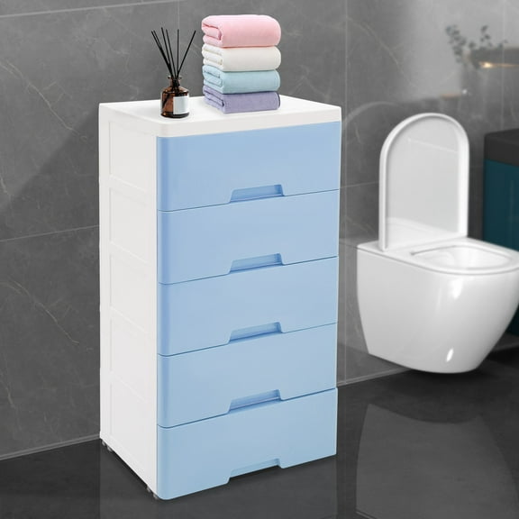 Plastic Drawers Dresser, Storage Cabinet with Drawers, Closet Drawers Dresser 17.12*11.42*31.5 inch