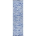 thumbnail image 2 of Addison Rugs Dream Shag Premium Machine Washable Transitional Shells Blue Runner Rug, 2'3" x 7'6", 2 of 8