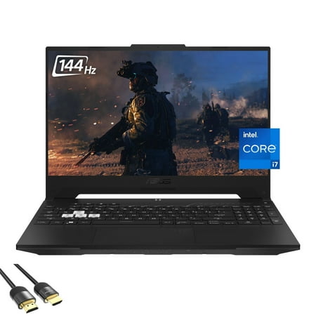 2022 ASUS TUF Dash F15 Gaming Laptop, 15.6" FHD 144Hz, 12th Gen Intel 10-Core i7-12650H, GeForce RTX 3070, 32GB DDR5, 2TB PCIe SSD, VR Ready, Thunderbolt 4, WiFi 6, RGB, Mytrix HDMI 2.1 Cable, Win 11