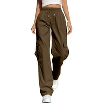 Women's Casual Pants Straight Leg Elastic Waist With Pockets Comfortable For Daily Wear And SportsFashion Clothing