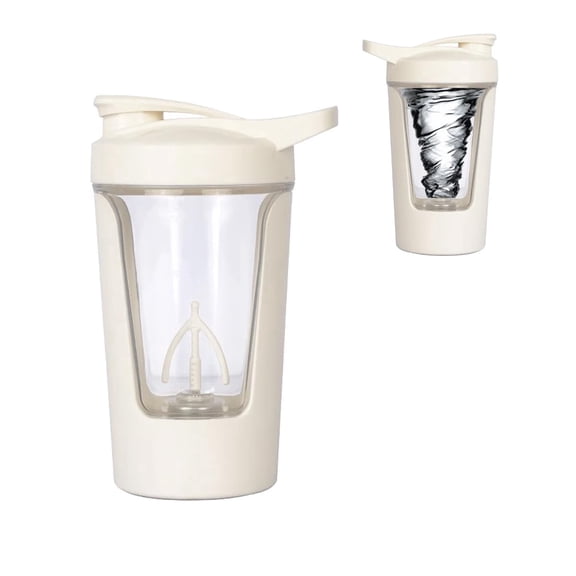 Electric Protein Shaker Bottle, 15oz USB Rechargeable Vortex Mixer Cup for Shakes, BPA Free Tritan Portable Blender Bottle