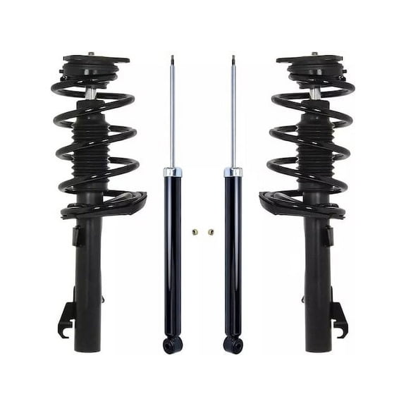 Front and Rear Suspension Strut and Shock Absorber Assembly Kit - Compatible with 2008 - 2013 Volvo C70 2009 2010 2011 2012