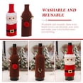 thumbnail image 5 of Entireivity 2pcs Wine Bottle Covers Wine Bottle Sweaters Bottle Protectors Xmas Party Decors, 5 of 8