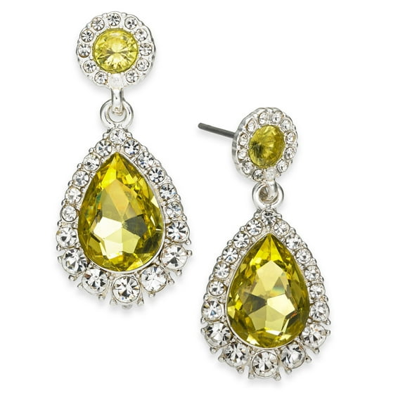 New Charter Club Gold Pave & Stone Drop Earrings $20.00