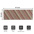 thumbnail image 5 of Red and Green Christmas Striped Pattern Door Rugs,Washable Non Slip Door Mats Indoor,Decorative Door Mats,Entry Mat Indoor for Entrance,Bedroom,Kitchen,Bathroom,16"x47", 5 of 6