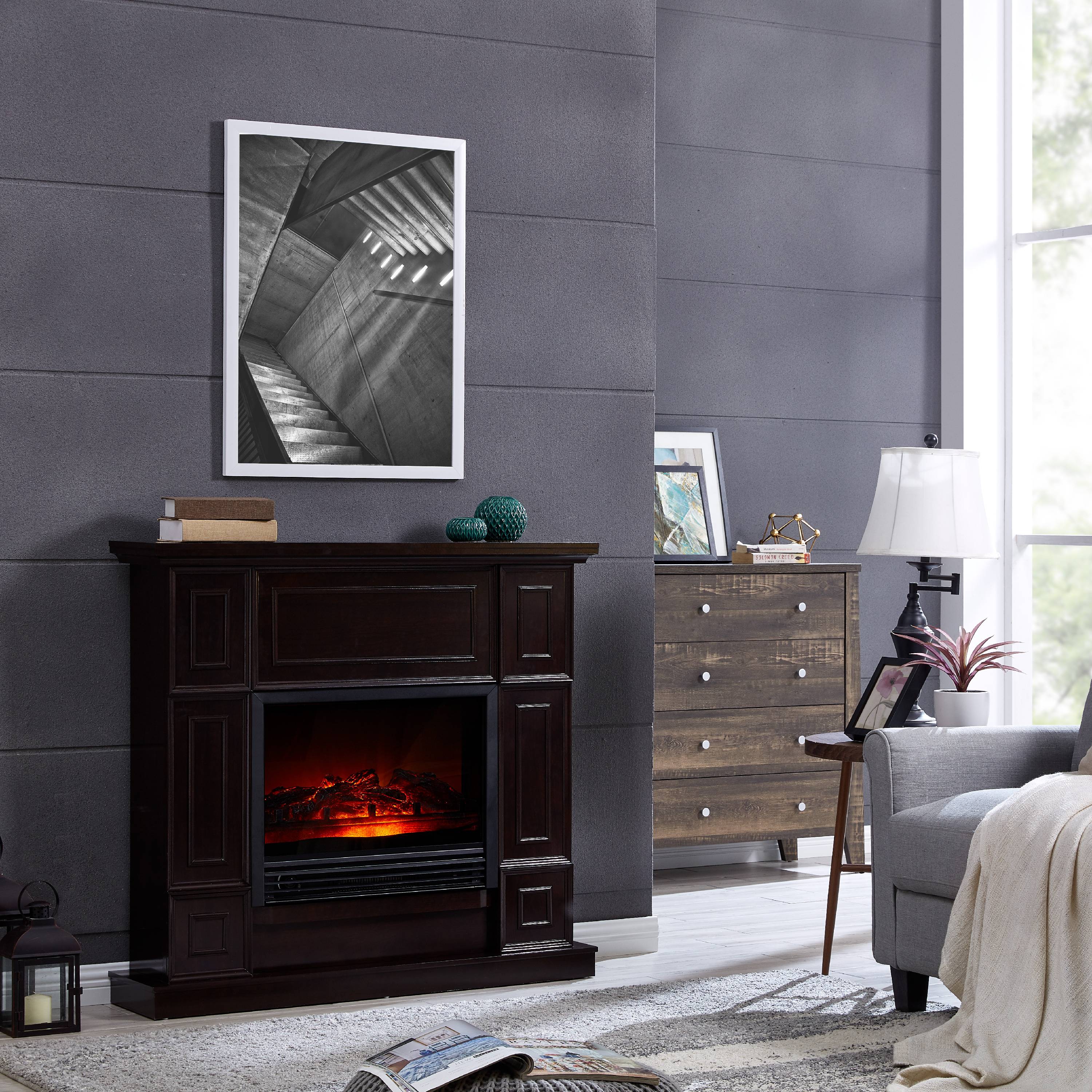 Bold Flame 43.31 inch Electric Fireplace in Dark Chocolate - image 5 of 7