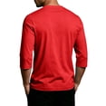 thumbnail image 4 of Havenx 250th Anniversary Usa Shirt for Men Crewneck Three-quarter Sleeve Shirts American Flag Design Fun Graphic T-Shirt Freedom We the People Classic Summer Tee Tops,Red L, 4 of 5