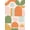 Orange, Pattern 14, variant on ODIKA 4'x6' Orange Tangerine Geometric Design Washable Area Rug Mid-Century Modern Abstract Shapes for Dorm Room, Small Living Stain Resistant Low Profile, Easy Care